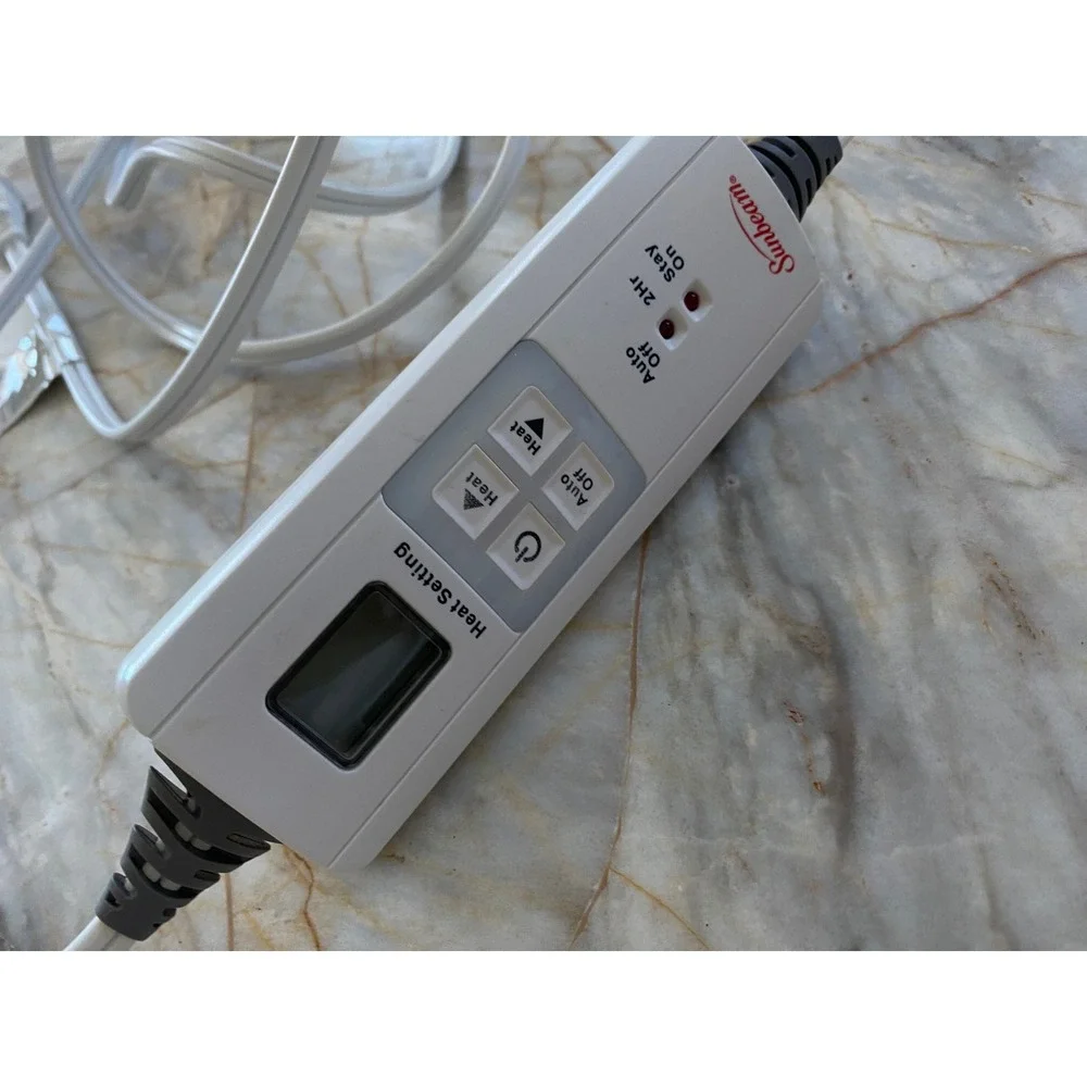 Sunbeam Electric Blanket Replacement Controller 4-Pin Digital Display Auto-Off